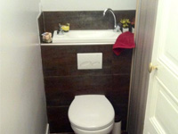 WiCi Bati Wand-WC mit einem komplett integrierten Becken - Herr D - 2 auf 2 (nachher)